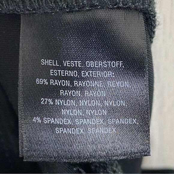 Anthropologie | The Essential High Rise Slim Pant In Black Size 8 - Picture 9 of 10